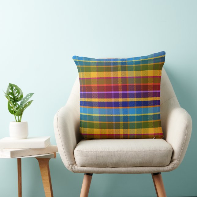 Cojín Decorativo Plaid Oceánico ORD (Silla)