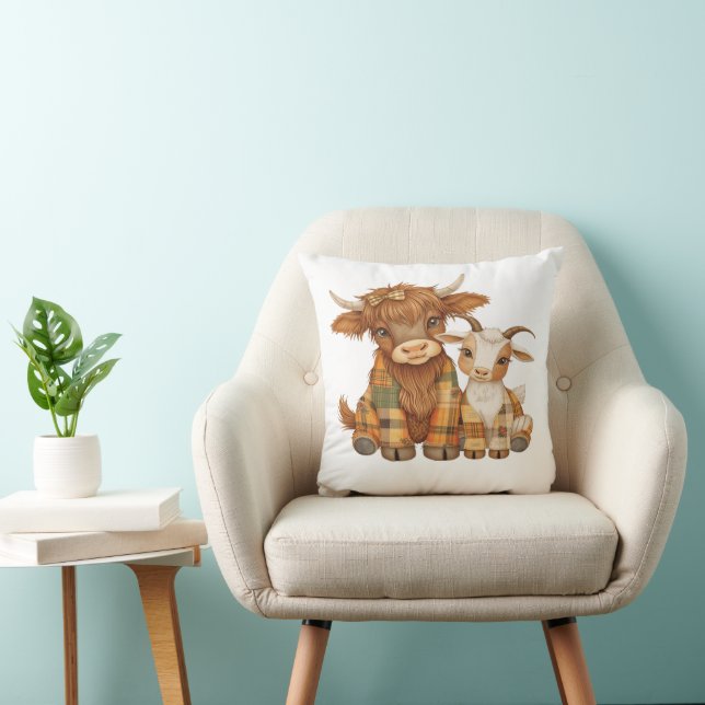 Cojín Decorativo Plaid & Precious Pals (Silla)