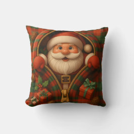 Cojín Decorativo Plaid Santa Claus Christmas Design