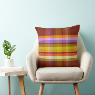 Cojín Decorativo Plaid Terrenal DF
