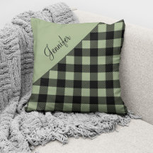 Plaid Verde Sage Moderno