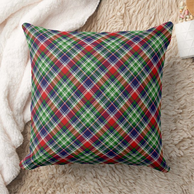 Cojín Decorativo  Plaid Verde y Azul  (Manta)