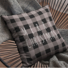 Cojín Decorativo Plaids Rústicos de Campo Feliz Navidad