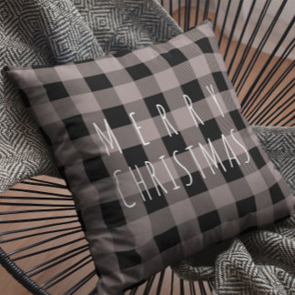 Cojín Decorativo Plaids Rústicos de Campo Feliz Navidad
