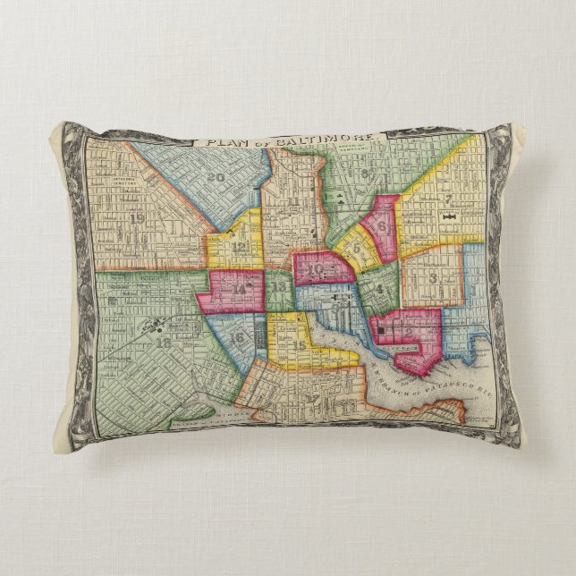 Cojín Decorativo Plan de Baltimore (Anverso)