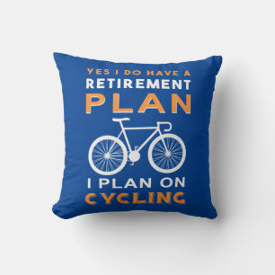 Cojín Decorativo Plan De Jubilación I Sobre Ciclismo