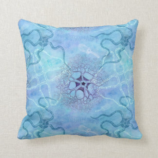 Cojín Decorativo Plancton marino de las estrellas de mar de las