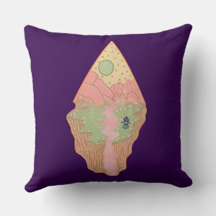 Cojín Decorativo Planeta Natal del Monstruo de Flatwoods   Folclore