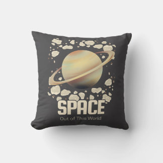 Cojín Decorativo Planeta Saturno Marrón Beige