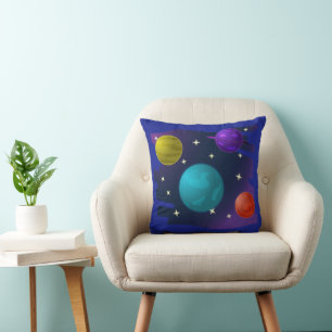 Cojín Decorativo Planetas retro