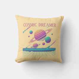 Cojín Decorativo Planetas Retro Vaporwave Synthwave