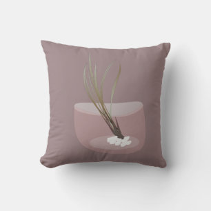 Cojín Decorativo Planta Airplant Tillandsia Terrario Rosa Rubor