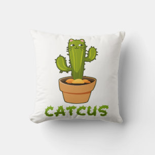 Cojín Decorativo Planta Mascota Cat Cactus