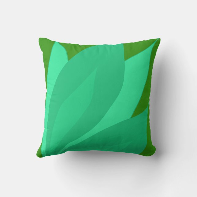 Cojín Decorativo Planta Verde (Reverso )
