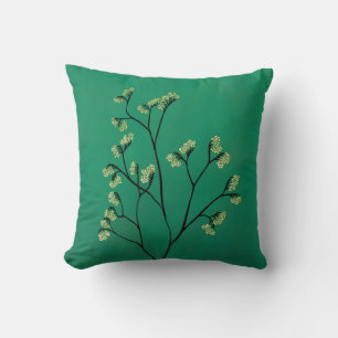 Cojín Decorativo Planta verde Arte Botánico Minimalista