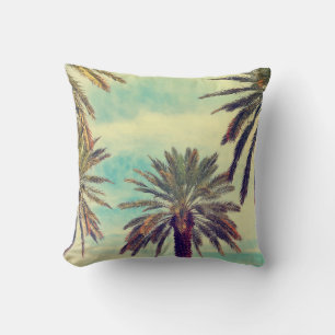 Cojín Decorativo Plantación De Palm Sunny: Oasis Cultivado.