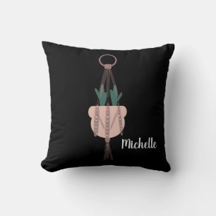 Cojín Decorativo Plantador de colgantes de la planta de macrame cac