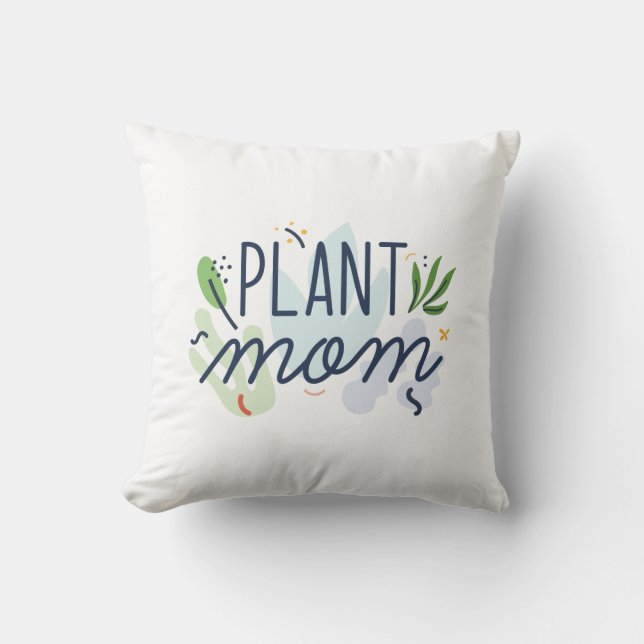 Cojín Decorativo Plantar a mamá (Anverso)