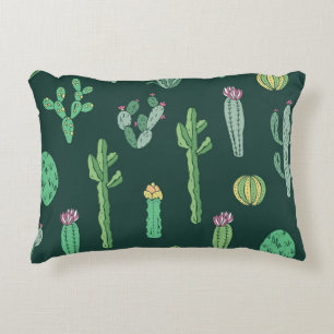 Cojín Decorativo Plantas Cactus: fondo vintage sin foco