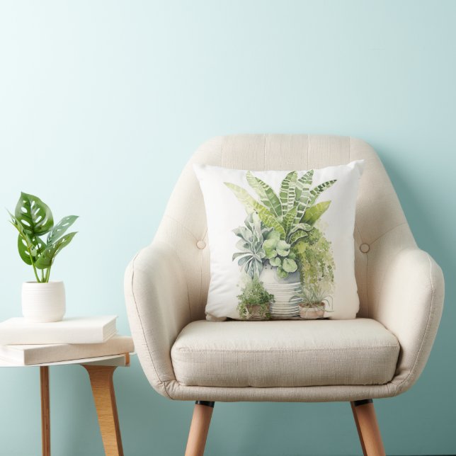 Cojín Decorativo Plantas de Interior (Silla)