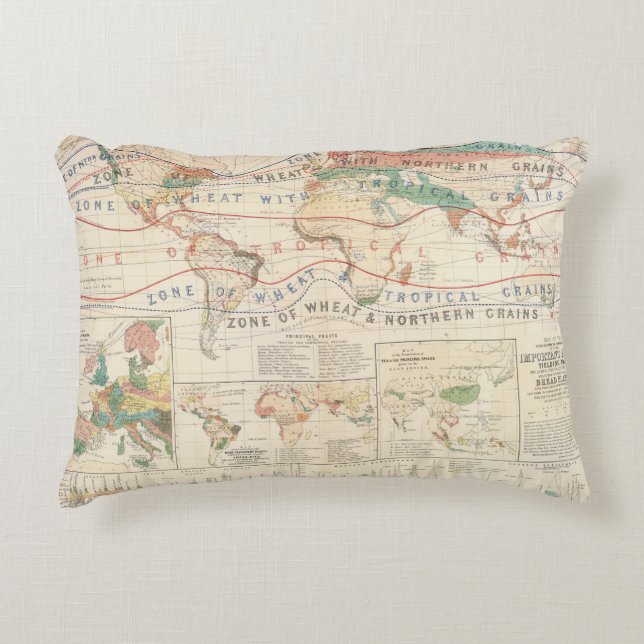 Cojín Decorativo Plantas de la distribución (Anverso)