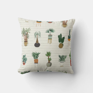 Cojín Decorativo Plantas Hogares: Interior sin mangas dibujado a ma