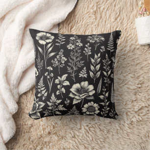 Cojín Decorativo Plantas, hojas y flores Historia natural