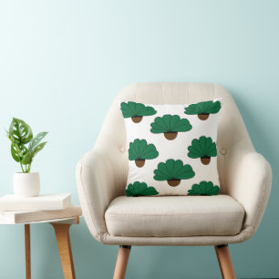 Cojín Decorativo Plantas Verdes en Macetas