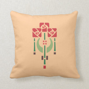 Cojín Decorativo Plantilla color de rosa pendiente