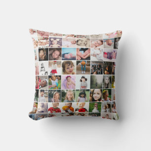 Cojín Decorativo Plantilla de 64 fotos personalizadas hechas a medi