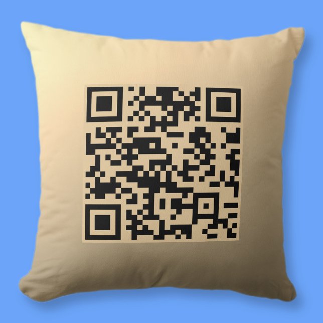 Cojín Decorativo Plantilla de código QR editable al instante | Fals (Subido por el creador)