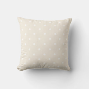 Cojín Decorativo Plantilla de Colores de Moda Beige Crema Blanco Lu