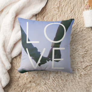 Cojín Decorativo Plantilla de foto de amor Parejas personalizadas