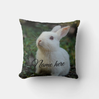 Cojín Decorativo Plantilla de foto de nombre de mascota simple de p