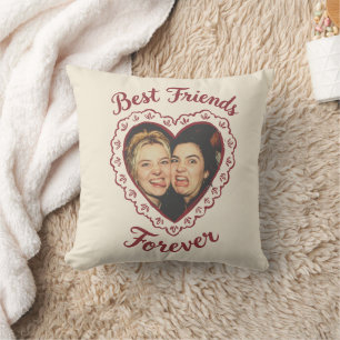 Cojín Decorativo Plantilla de Foto Personalizada Mejores Amigos por