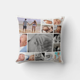 Cojín Decorativo Plantilla de foto personalizada única