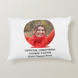 Cojín Decorativo plantilla de fotografía de Navidades modernos pers