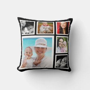 Cojín Decorativo Plantilla de fotografía personalizada DIY Personal