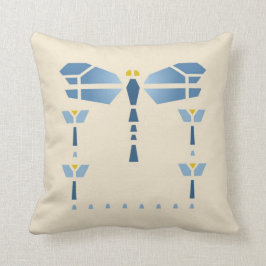 Cojín Decorativo Plantilla de la libélula