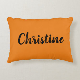 Cojín Decorativo Plantilla de nombre de color sólido