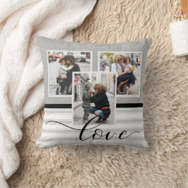 Cojín Decorativo Plantilla fotográfica personalizada "Amor"