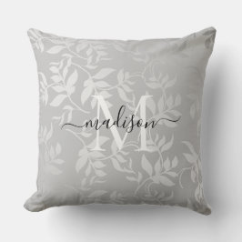 Cojín Decorativo Plata Moderna Metal Brusado