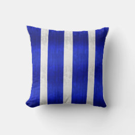 Cojín Decorativo Plata y falso efecto metalizado azul