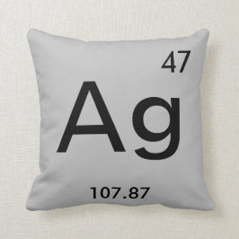 Cojín Decorativo Plateado