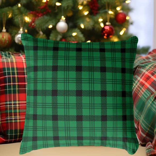 Cojín Decorativo Platos acogedores verdes y negros (Subido por el creador)