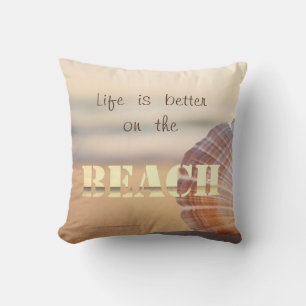 Cojín Decorativo Playa de la concha de sol
