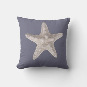 Cojín Decorativo Playa Náutica Dusty Blue Starfish