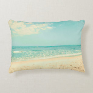 Cojín Decorativo Playa Retro Pastel, abstracta, hipster, backgroun