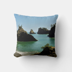 Cojín Decorativo Playa Secreta, Parque Estatal Boardman, Oregon, EE