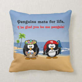 Cojín Decorativo Playa tropical de la isla del pirata de Hula de